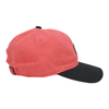 100% Cotton Twill Fabric Contrast Color Washed Baseball Cap And Hat with Felt Embroidery Patch