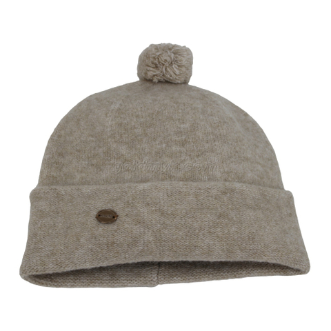 Hot Sale Warm And Soft 100% Acrylic Winter Knitted Beanie Hat with Pompom