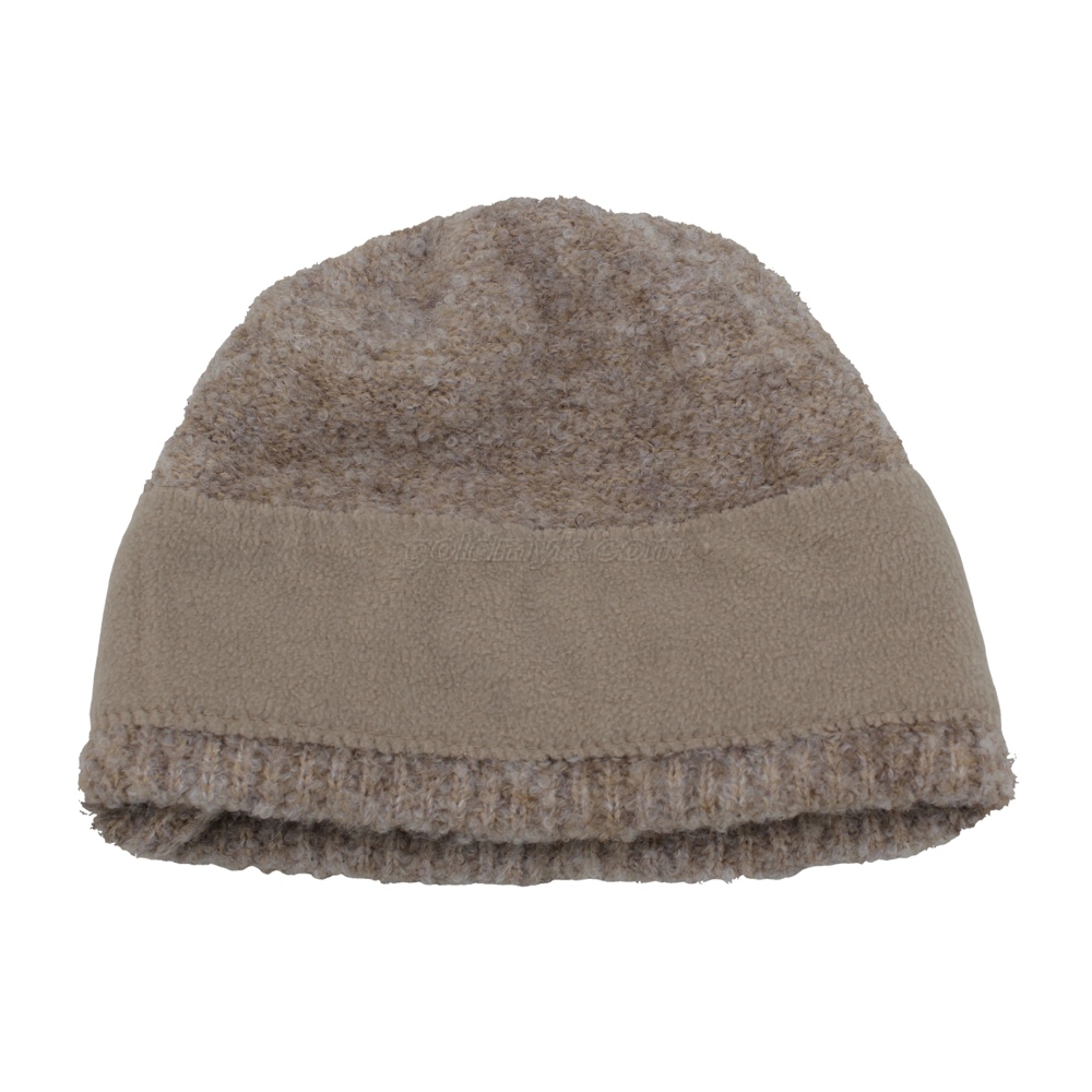 New And Cute Double Layer Warm Knitted Hat with Wool Fabric Lining