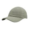 Natural Linen Baseball Cap 6 Panel Unstructured Curved Brim Breathable Summer Dad Hat Custom Logo