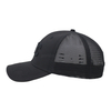 Custom Black Trucker Cap With Built-in NFC Chip 3D Puff Embroidery NFC Logo Mesh Back Baseball Hat