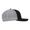 Hot Sale Custom Heather Grey Front White Mesh Back Trucker Cap Curved Brim Baseball Hat