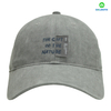 Light Grey 6 Panel Embroidered Baseball Cap