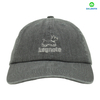 Custom Washed Canvas 6 Panel Baseball Cap in Plain Grey Color Custom LOGO Can Embroidery or Print of Women /Men
