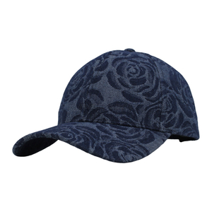 Fashion And Custom Denim Fabric Six Panels Baseball Cap And Hat