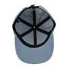 Light Blue Washed Denim Baseball Cap with Embroidered Logo & Adjustable Drawstring