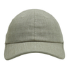 Natural Linen Baseball Cap 6 Panel Unstructured Curved Brim Breathable Summer Dad Hat Custom Logo