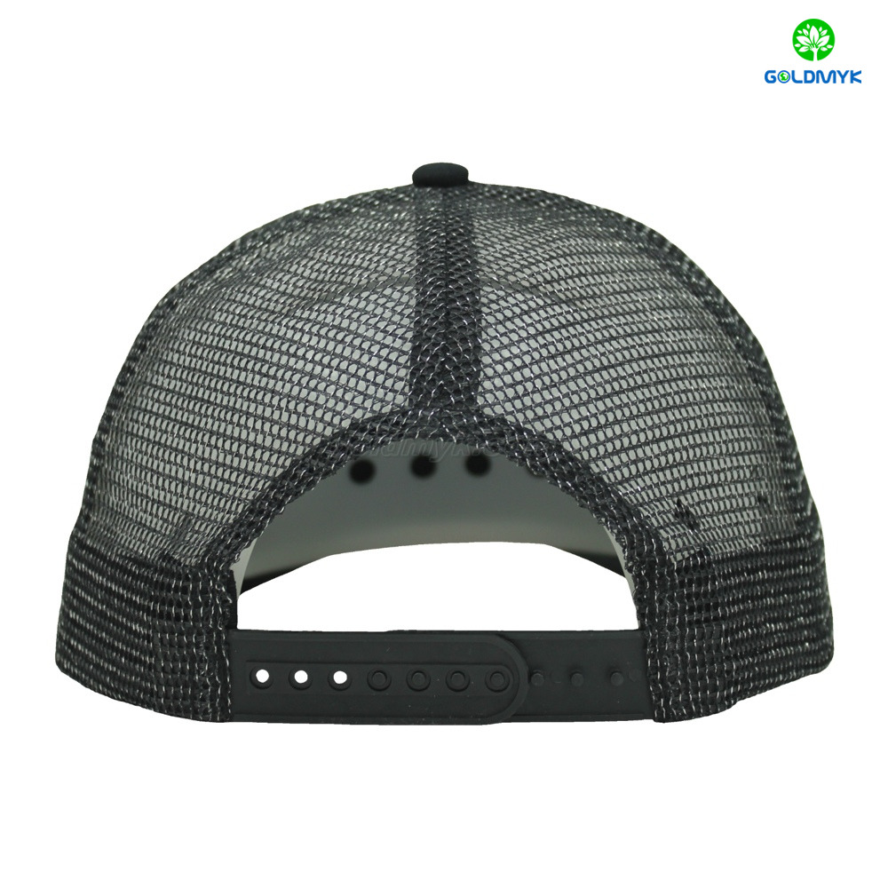 Trucker Hat with Hook & Loop Patch Panel, DIY Customizable Mesh Back Cap