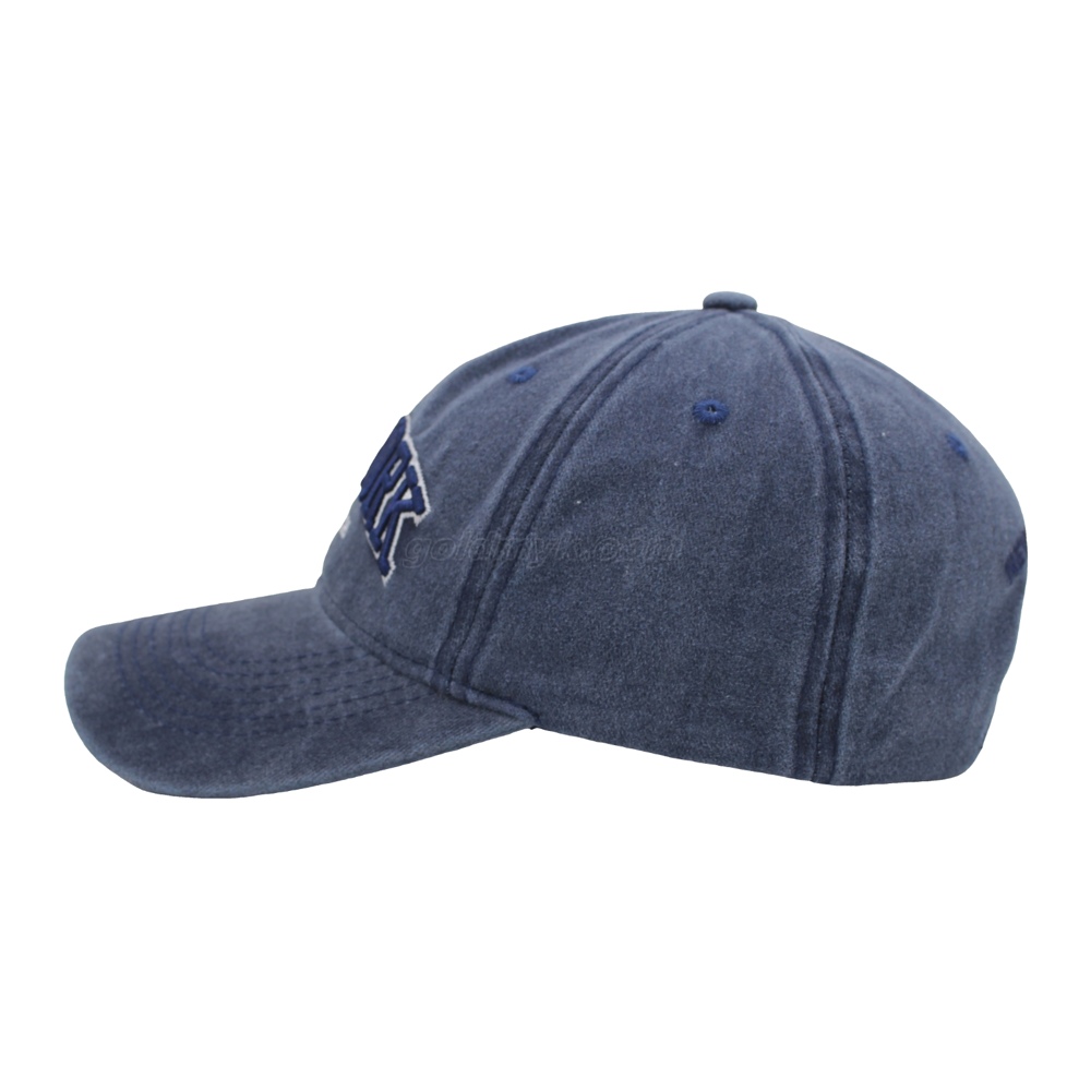 Vintage Washed Navy Baseball Cap – "NEW YORK" Embroidered Casual Hat