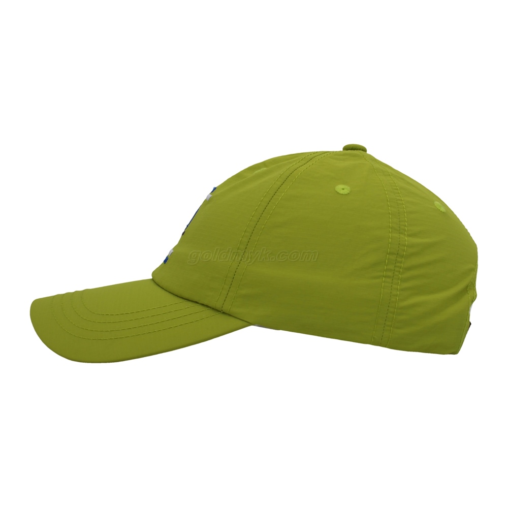 Breathable Lime Green Baseball Cap – Quick-Dry Adjustable Strap Hat