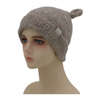 New And Cute Double Layer Warm Knitted Hat with Wool Fabric Lining