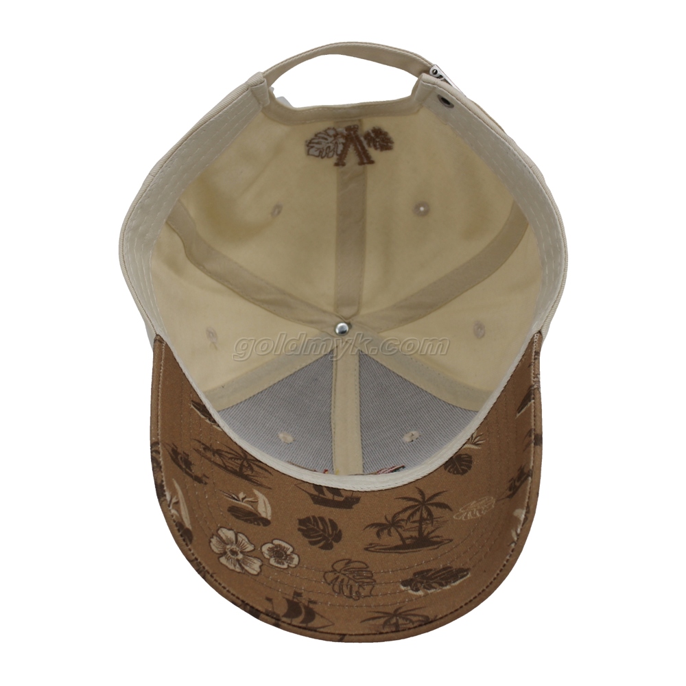 Hot Sale Custom Print Pattern And Flat Embroidery Soft Cotton Baseball Cap And Hat